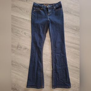 Wax Jean Dark Blue Flare Women's Jeans Size 3